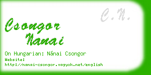 csongor nanai business card